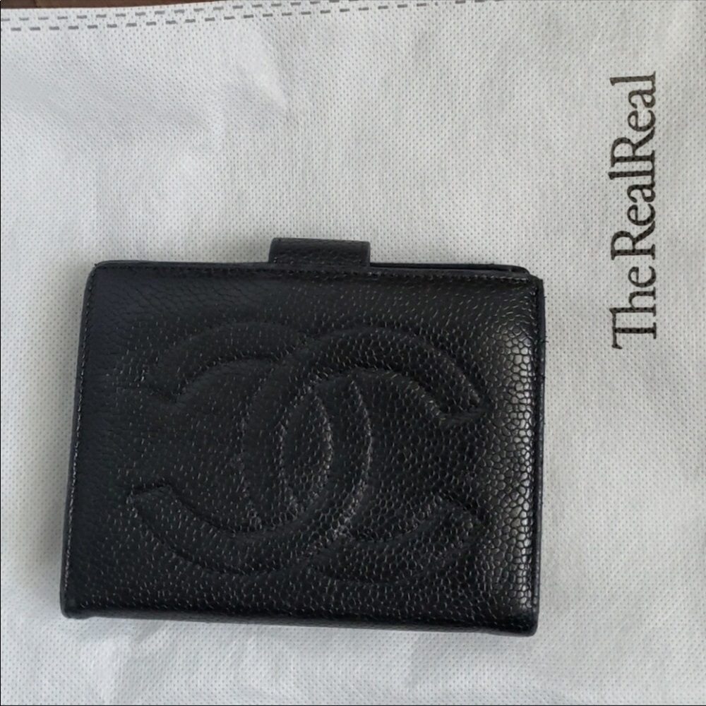 Authentic Chanel Caviar Compact Wallet